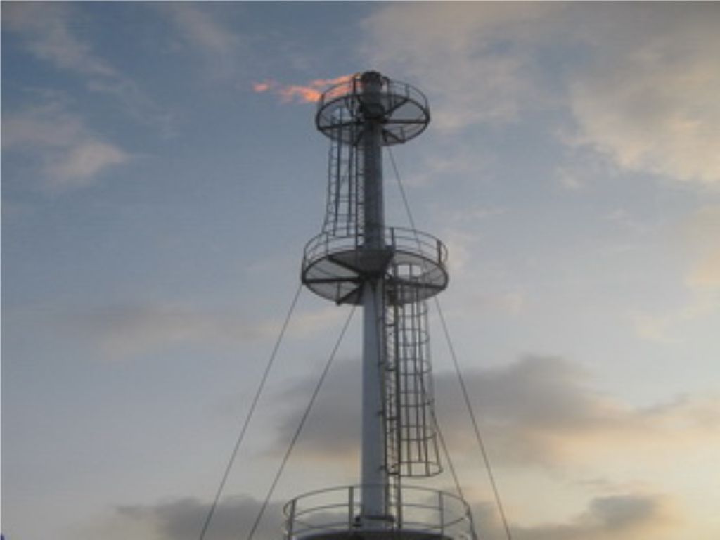 Flare Stack With Water Seal